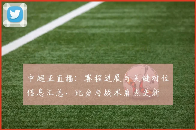 中超正直播：赛程进展与关键对位信息汇总，比分与战术看点更新